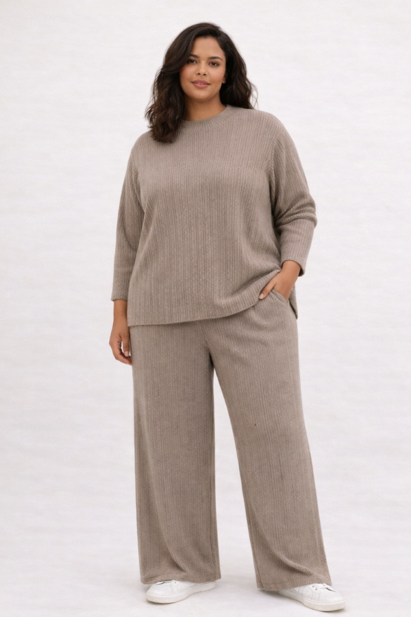 Jasminah Paris | Dames Knitwear Set | Semi-hoge Kraag | Lange Mouwen