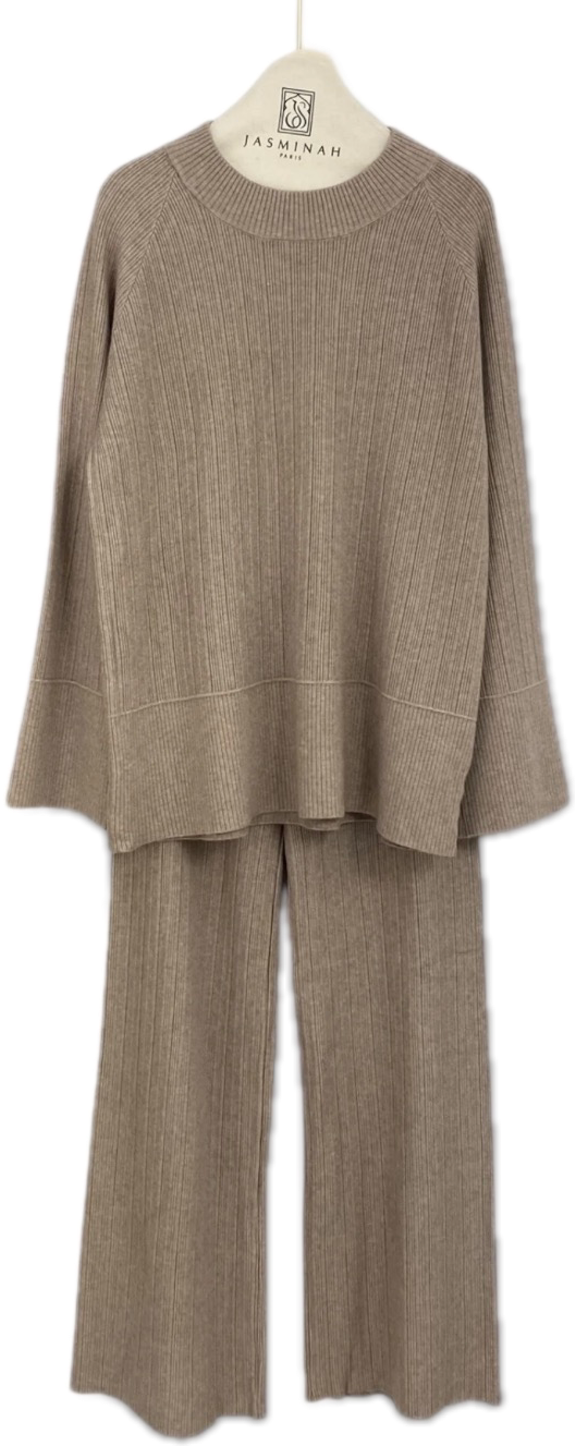 Jasminah Paris | Dames Knitwear Set | Semi-hoge Kraag | Lange Mouwen